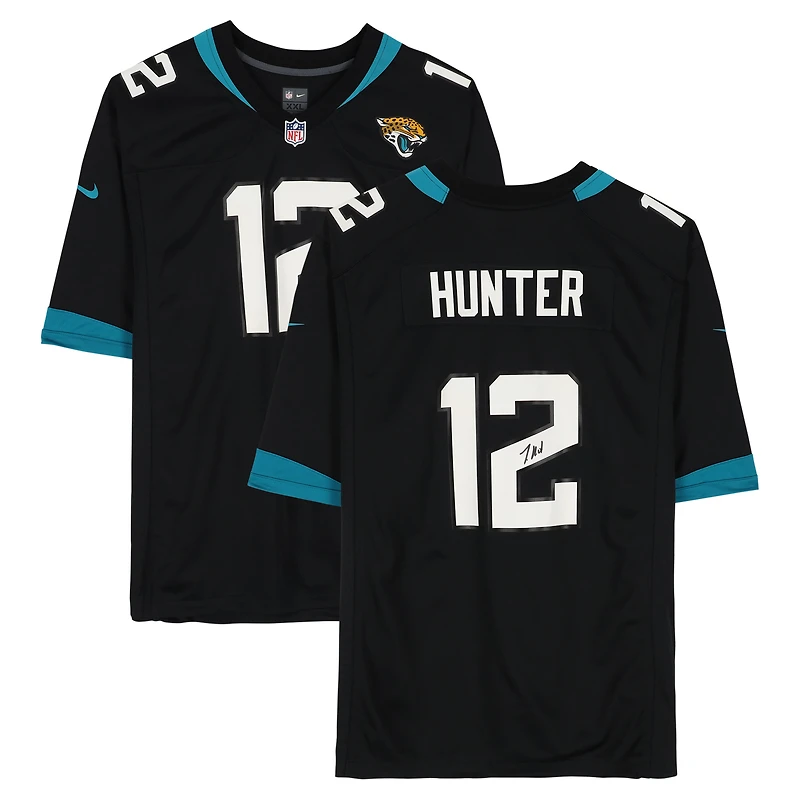 Travis Hunter Jacksonville Jaguars Autographed Black Nike Game Jersey