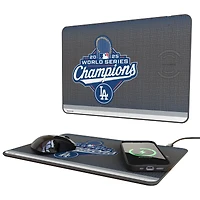 Keyscaper Los Angeles Dodgers 2025 World Series Champions Wireless Charger & Mouse Pad