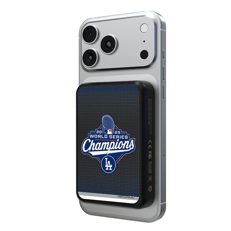 Keyscaper Los Angeles Dodgers 2025 World Series Champions 5000mAh Wireless Magnetic Powerbank