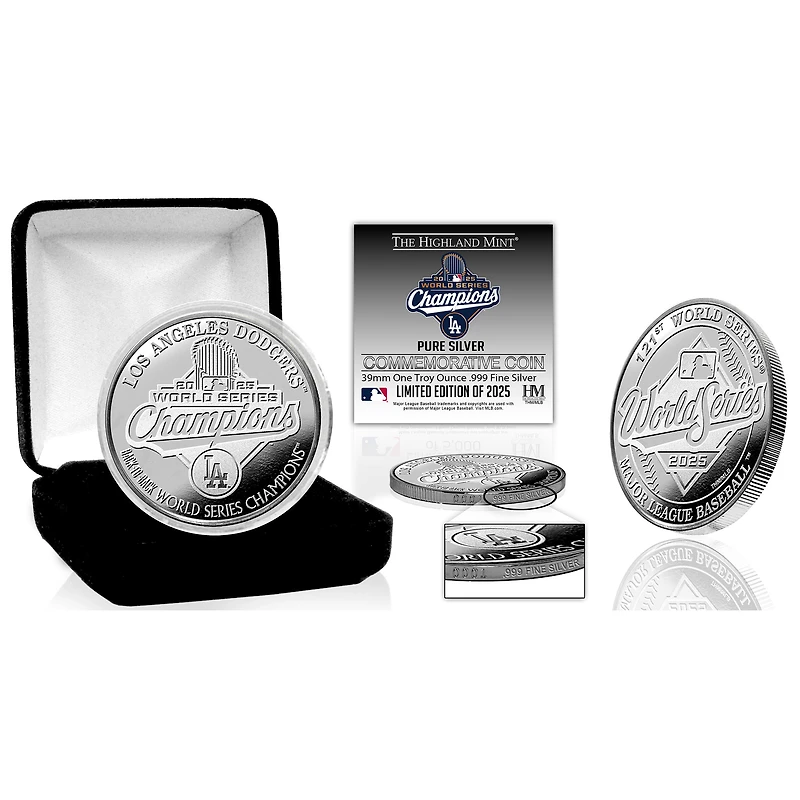 Highland Mint Los Angeles Dodgers 2025 World Series Champions 1oz. .999 Fine Silver Coin