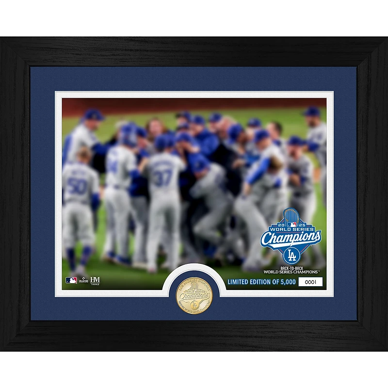 Highland Mint Los Angeles Dodgers 2025 World Series Champions 13" x 16" Bronze Coin Photo Mint