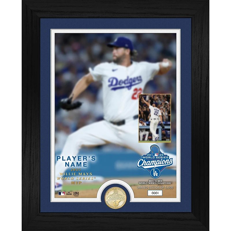 Highland Mint Yoshinobu Yamamoto Los Angeles Dodgers 2025 World Series MVP 13" x 16" Bronze Coin Photo Mint