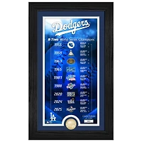 Highland Mint Los Angeles Dodgers Nine-Time World Series Champions 12" x 20" Legacy Bronze Coin Photo Mint