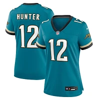 Women's Nike Travis Hunter  Teal Jacksonville Jaguars Alternate 2 Prowler Throwback Game Jersey