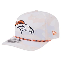 Men's New Era  White Denver Broncos Camo Rope 9SEVENTY Adjustable Hat