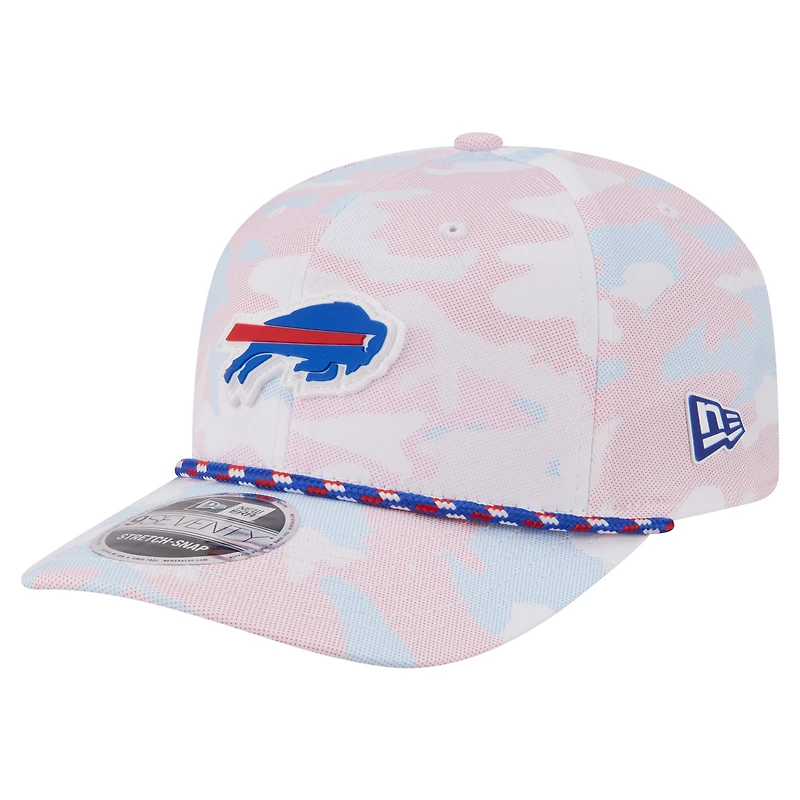 Men's New Era White Buffalo Bills Camo Rope 9SEVENTY Adjustable Hat