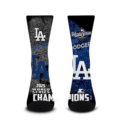 Unisex Starter  Los Angeles Dodgers 2025 World Series Champions Blackout Crew Socks
