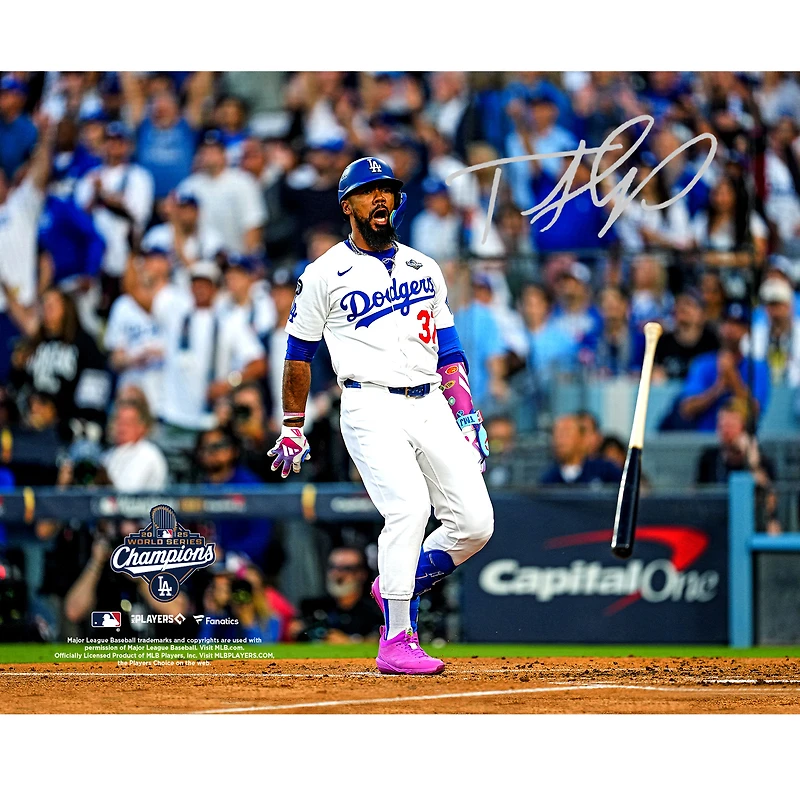 Teoscar Hernández Los Angeles Dodgers Autographed 2025 World Series Champions 8" x 10" Photograph