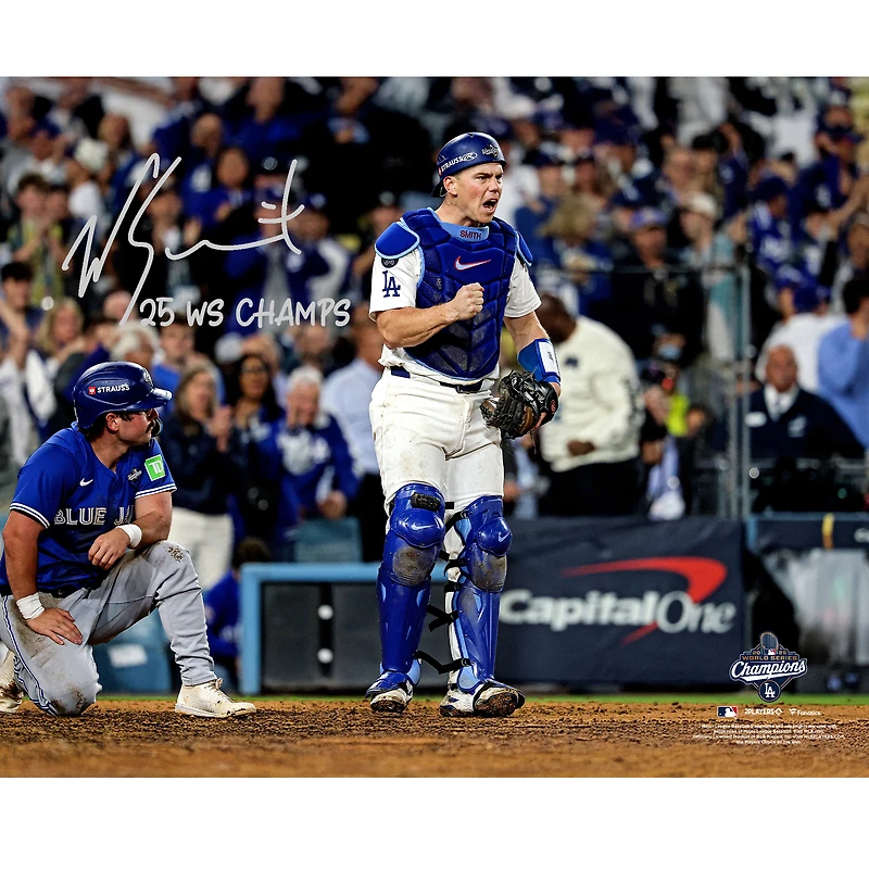 Will Smith Los Angeles Dodgers Autographed 2025 World Series Champions 16" x 20" Photograph with "25 WS Champs" Inscription