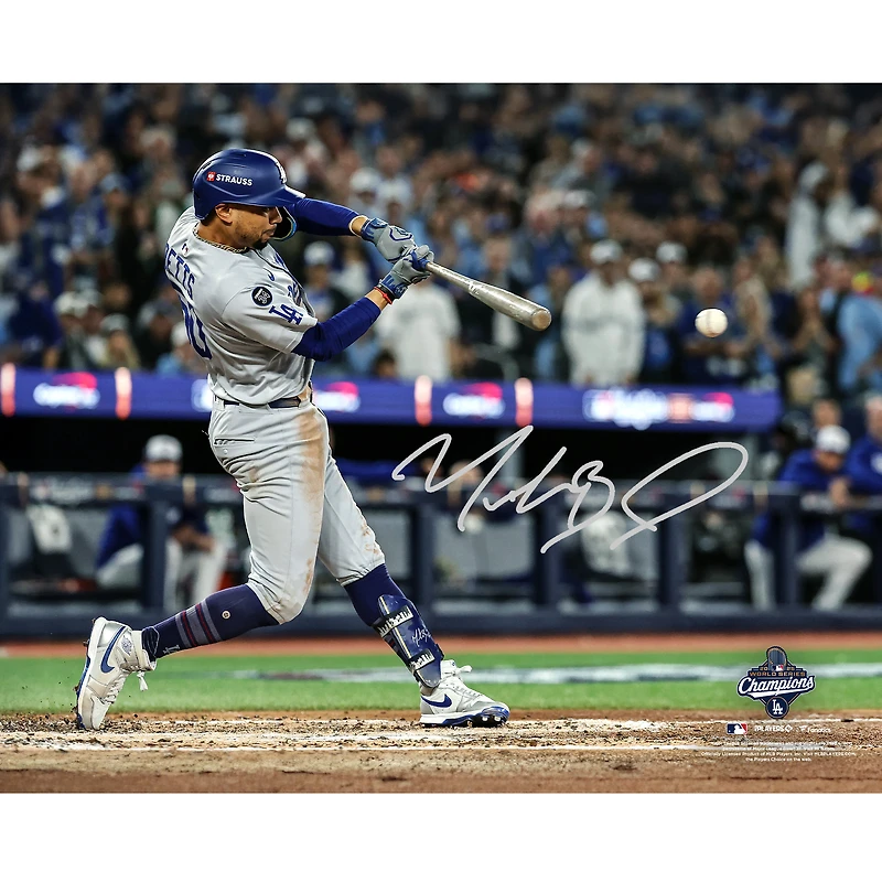 Mookie Betts Los Angeles Dodgers Autographed 2025 World Series Champions 16" x 20" Photograph