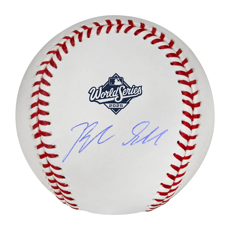 Blake Snell Los Angeles Dodgers Autographed 2025 World Series Logo Baseball