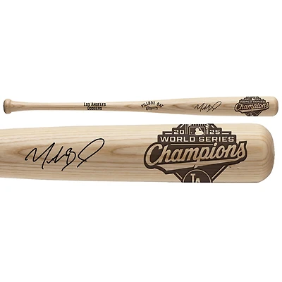 Mookie Betts Los Angeles Dodgers Autographed 2025 World Series Champions Pillbox Bat Company Bat