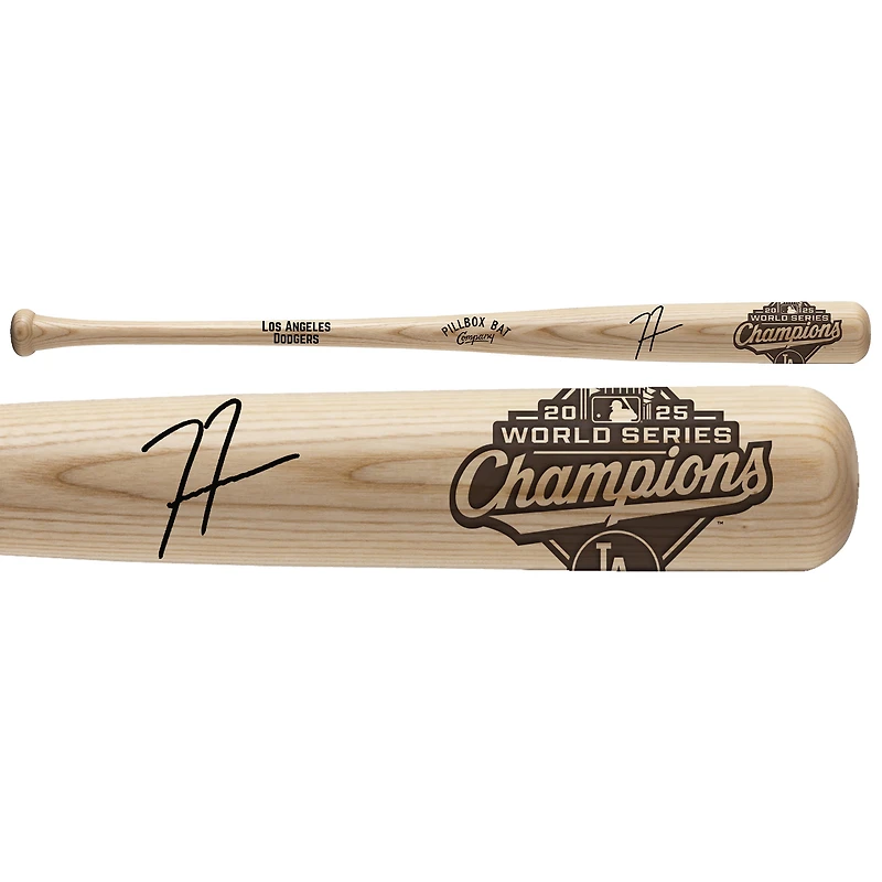 Freddie Freeman Los Angeles Dodgers Autographed 2025 World Series Champions Pillbox Bat Company Bat