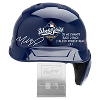 One of One: Mookie Betts Los Angeles Dodgers Autographed Rawlings 2025 World Series Champions Batting Helmet with Inscriptions