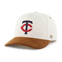 Men's Carhartt x '47 Natural/Brown Minnesota Twins Undyed Relaxed Hitch Adjustable Hat