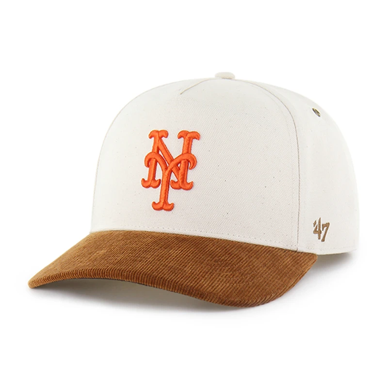 Men's Carhartt x '47 Natural/Brown New York Mets Undyed Relaxed Hitch Adjustable Hat
