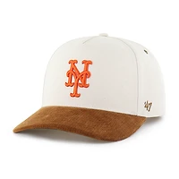 Men's Carhartt x '47 Natural/Brown New York Mets Undyed Relaxed Hitch Adjustable Hat