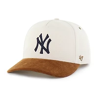 Men's Carhartt x '47 Natural/Brown New York Yankees Undyed Relaxed Hitch Adjustable Hat