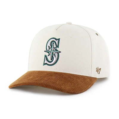 Men's Carhartt x '47 Natural/Suede Seattle Mariners Undyed Relaxed Hitch Adjustable Hat