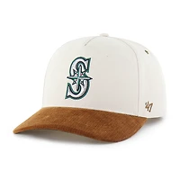 Men's Carhartt x '47 Natural/Suede Seattle Mariners Undyed Relaxed Hitch Adjustable Hat