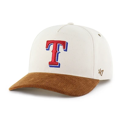 Men's Carhartt x '47 Natural/Brown Texas Rangers Undyed Relaxed Hitch Adjustable Hat