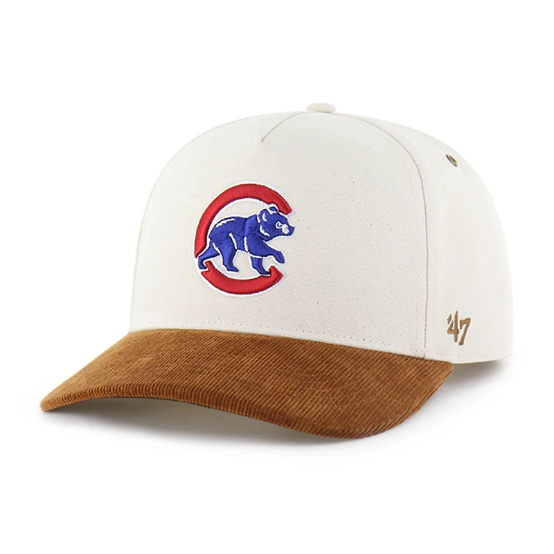 Men's Carhartt x '47 Natural/Brown Chicago Cubs Undyed Relaxed Hitch Adjustable Hat