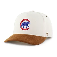Men's Carhartt x '47 Natural/Brown Chicago Cubs Undyed Relaxed Hitch Adjustable Hat