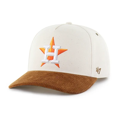 Men's Carhartt x '47 Natural/Suede Houston Astros Undyed Relaxed Hitch Adjustable Hat