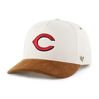 Men's Carhartt x '47 Natural/Brown Cincinnati Reds Undyed Relaxed Hitch Adjustable Hat