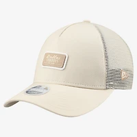 Women's New Era  Cream Dallas Cowboys Tonal Patch M-Crown A-Frame 9FORTY Trucker Adjustable Hat