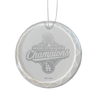 The Memory Company Los Angeles Dodgers 2025 World Series Champions 3.25" Round Glass Ornament
