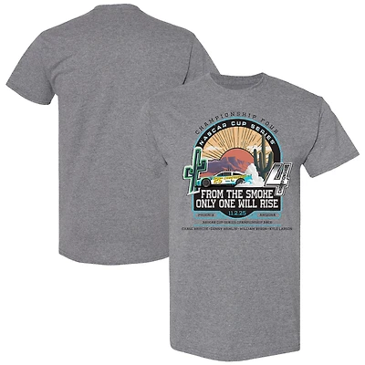 Men's Checkered Flag Sports Heather Charcoal 2025 NASCAR Cup Series Championship Four T-Shirt