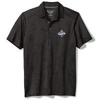 Men's Tommy Bahama  Black Los Angeles Dodgers 2025 World Series Champions Sport Palm Coast Palmera IslandZone Polo