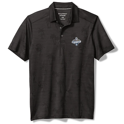 Men's Tommy Bahama Black Los Angeles Dodgers 2025 World Series Champions Sport Palm Coast Palmera IslandZone Polo