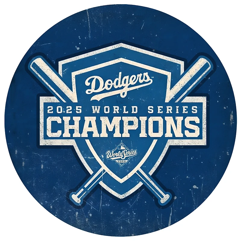 Los Angeles Dodgers 2025 World Series Champions 14" Circle Sign