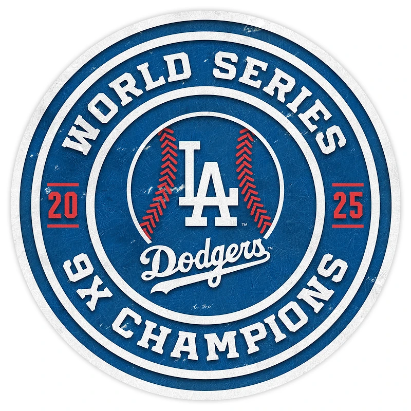 Los Angeles Dodgers Nine-Time World Series Champions Four-Pack 4" Circular Coaster Set