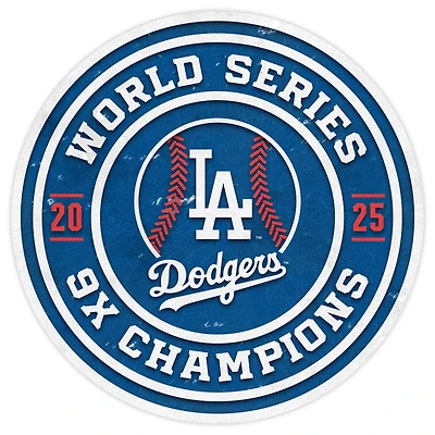 Los Angeles Dodgers Nine-Time World Series Champions Four-Pack 4" Circular Coaster Set