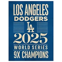 Los Angeles Dodgers 2025 World Series Champions 12" x 16" Rustic Framed Print