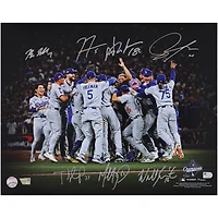 Los Angeles Dodgers 2025 World Series Champions Autographed 16" x 20" Celebration Photograph with 7 Signatures