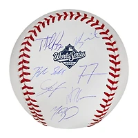 Los Angeles Dodgers Autographed 2025 World Series Champions World Series Logo Baseball with 7 Signatures - Limited Edition of 50