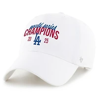 Women's '47  White Los Angeles Dodgers 2025 World Series Champions Clean Up Adjustable Hat