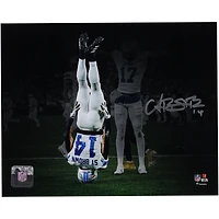 Amon-Ra St. Brown Detroit Lions Autographed 8" x 10" Head Stand Celebration Spotlight Photograph