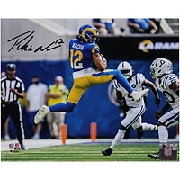 Puka Nacua Los Angeles Rams Autographed 8" x 10" Leaping Catch Photograph