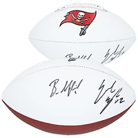 Baker Mayfield & Emeka Egbuka Tampa Bay Buccaneers Autographed Franklin White Panel Football
