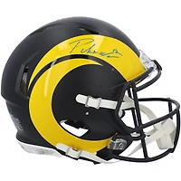 Puka Nacua Los Angeles Rams Autographed Riddell Rivalry Speed Authentic Helmet