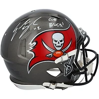 Emeka Egbuka Tampa Bay Buccaneers Autographed Riddell Speed Authentic Helmet with "Go Bucs!" Inscription