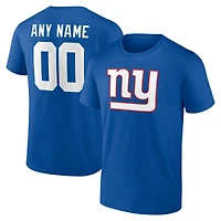 Men's Royal New York Giants Big & Tall Team Authentic Custom T-Shirt