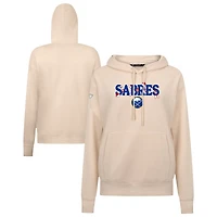 Women's Levelwear Khaki Buffalo Sabres Festive Holiday Adorn Hoodie