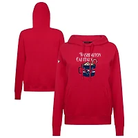 Women's Levelwear Red Washington Capitals Mellow Holiday Adorn Hoodie