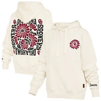 Women's Pressbox  Cream Oklahoma Sooners Elena Janise Hoodie